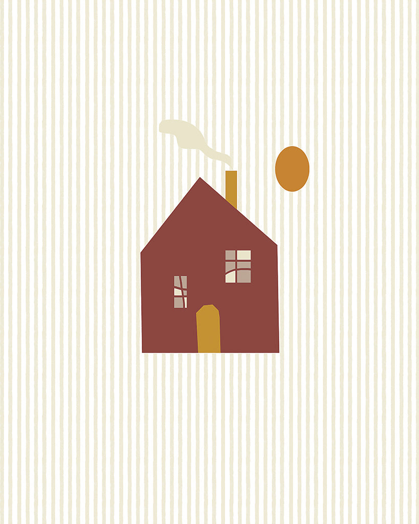 House with stripes Wall Art