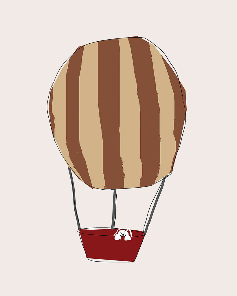 Balloon and dog Wall Art