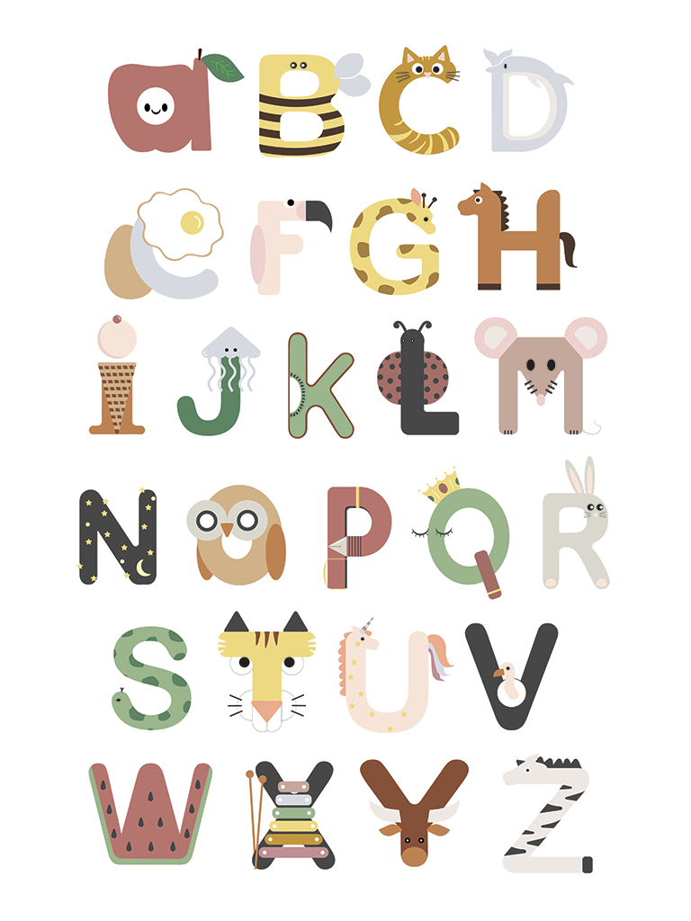 Alphabets Wall Art
