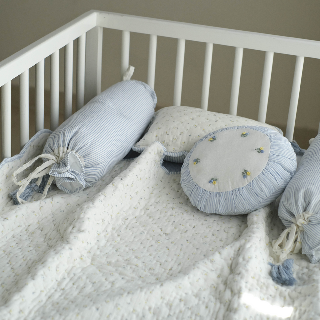 Baby Bedding Set - Sweet Scallop - Blue