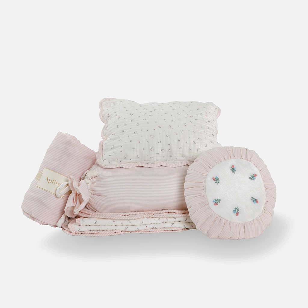 Baby Bedding Set - Sweet Scallop - Pink