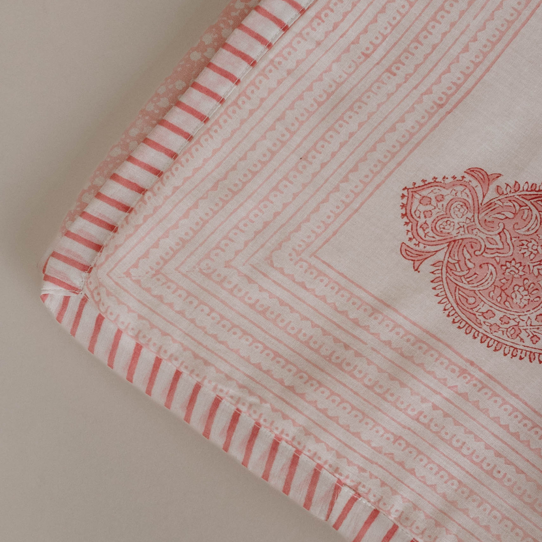 Orchid Block Printed Baby Dohar (0-3 Years)