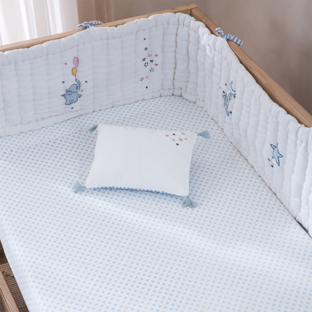 Baby Bedding Set - Little Tuskers - Blue