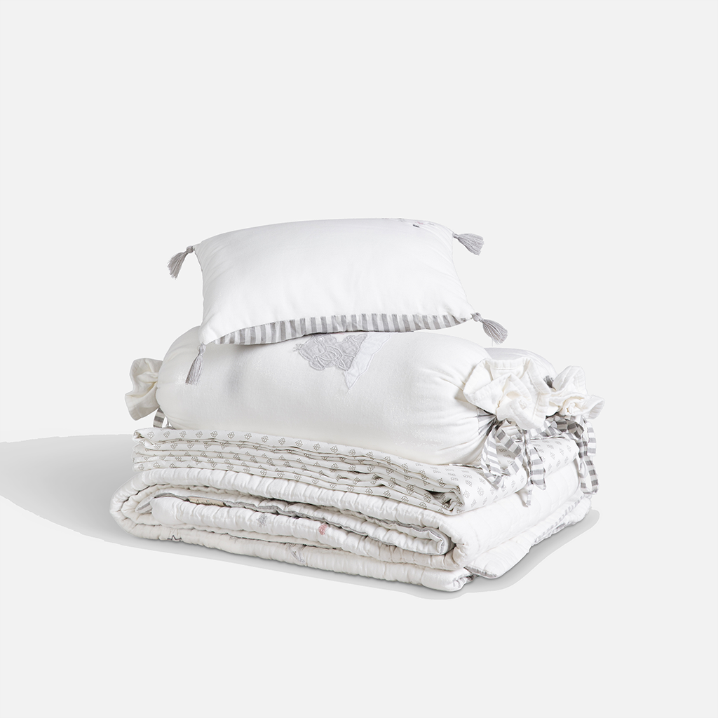 Baby Bedding Set - Little Tuskers - Grey