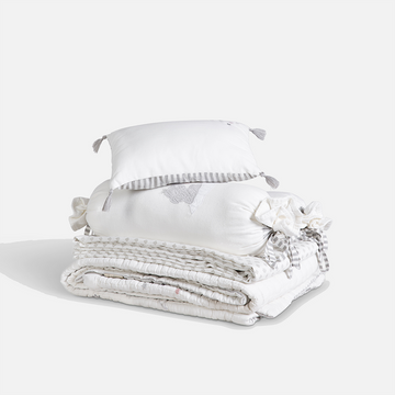Baby Bedding Set - Little Tuskers - Grey
