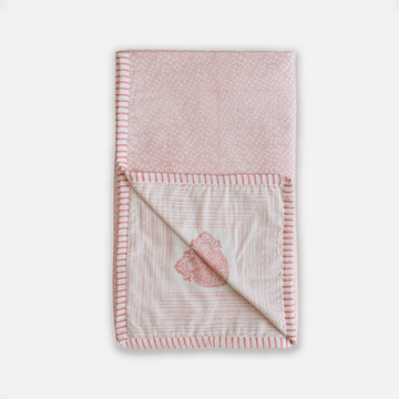 Orchid Block Printed Baby Dohar (0-3 Years)