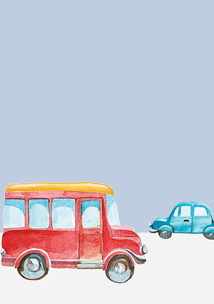 Vehicles big and small Wall Art