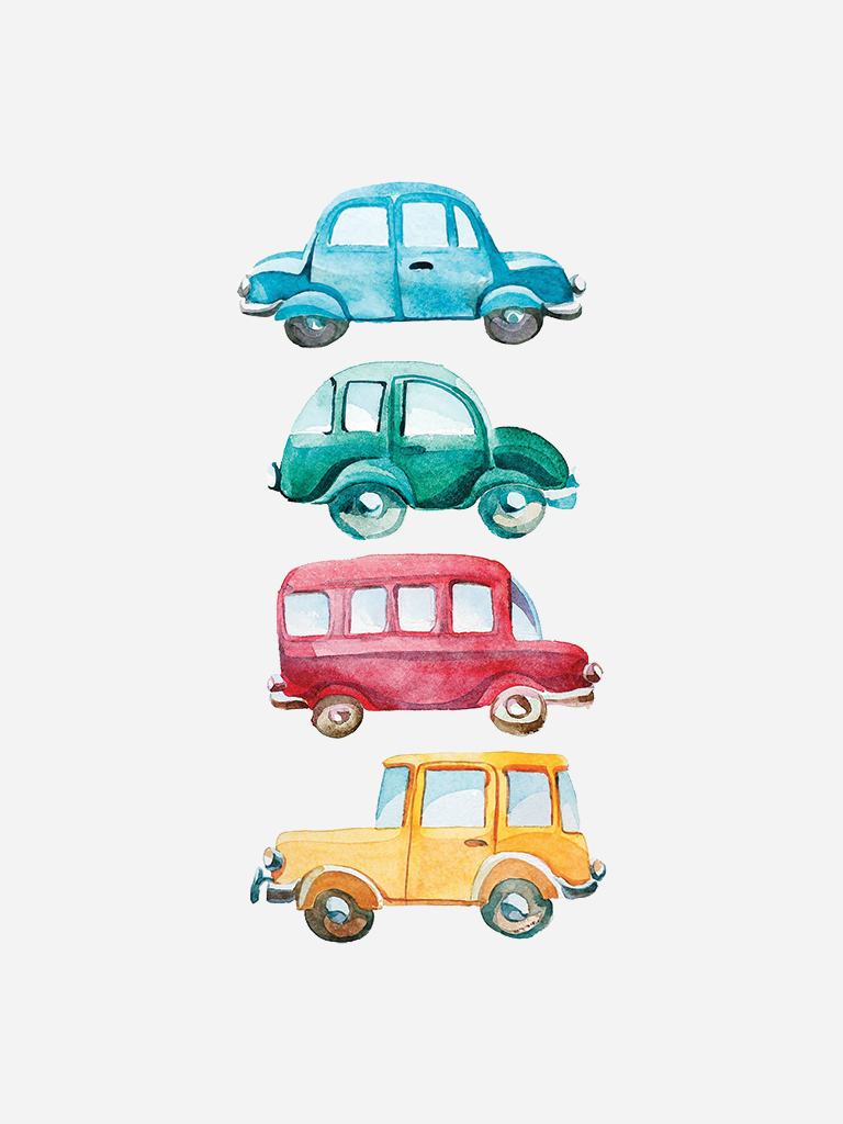 Cars stacked Wall Art