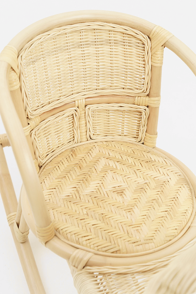 Baa Baa Rattan Rocker with cotton cushion