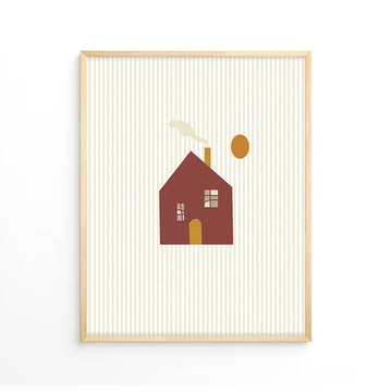 House with stripes Wall Art