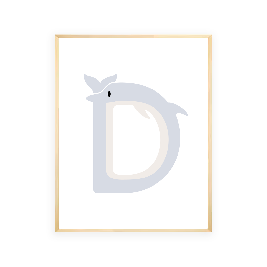 Alphabet Wall Art - Letter D