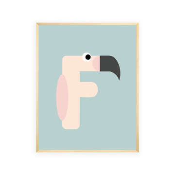 Alphabet Wall Art - Letter F