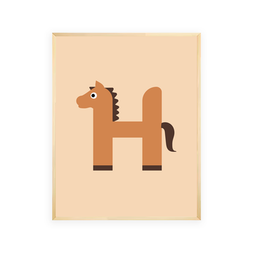 Alphabet Wall Art - Letter H