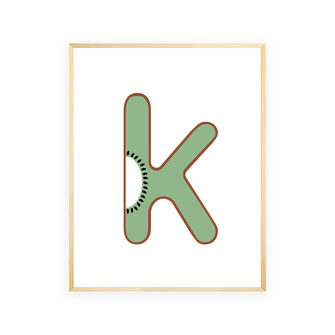 Alphabet Wall Art - Letter K