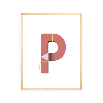 Alphabet Wall Art - Letter P