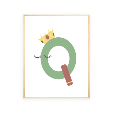Alphabet Wall Art - Letter Q