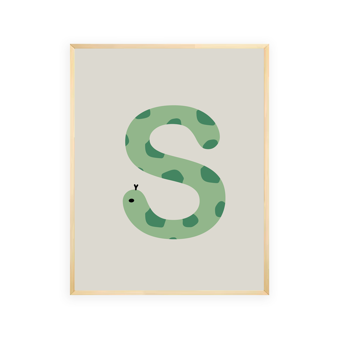 Alphabet Wall Art - Letter S