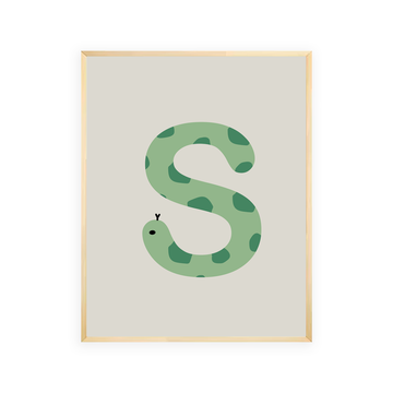 Alphabet Wall Art - Letter S