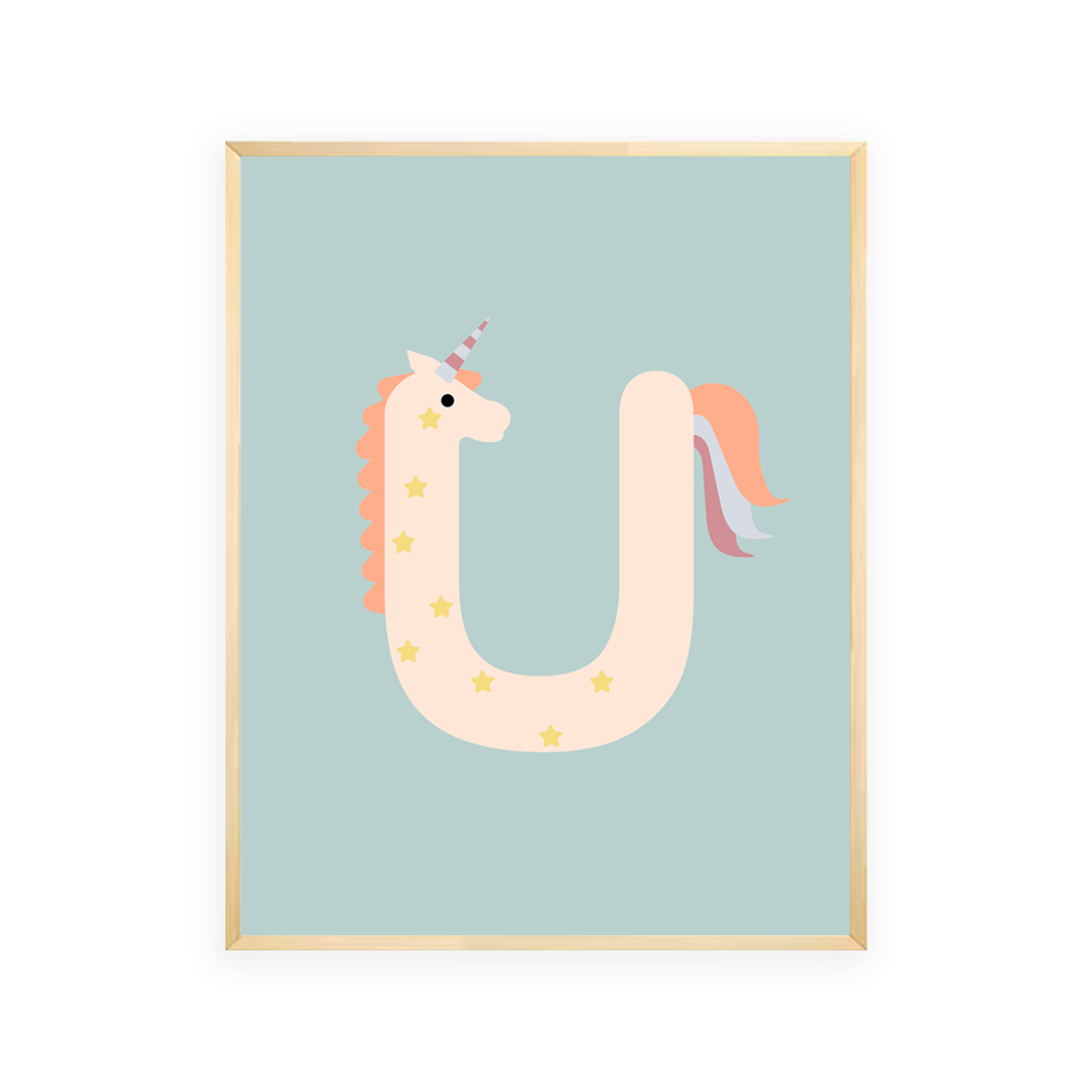 Alphabet Wall Art - Letter U