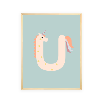 Alphabet Wall Art - Letter U