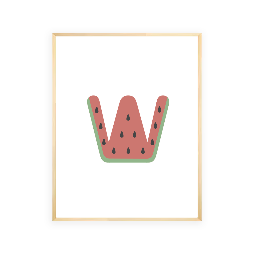 Alphabet Wall Art - Letter W