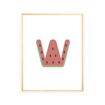 Alphabet Wall Art - Letter W