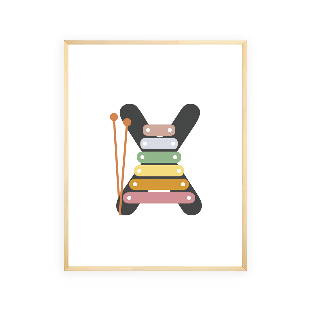 Alphabet Wall Art - Letter X
