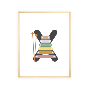 Alphabet Wall Art - Letter X