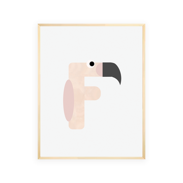 Alphabet Wall Art - Letter F