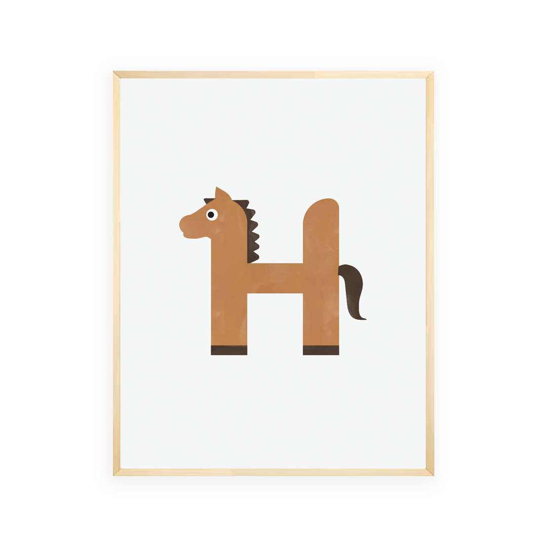 Alphabet Wall Art - Letter H