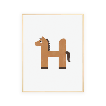Alphabet Wall Art - Letter H