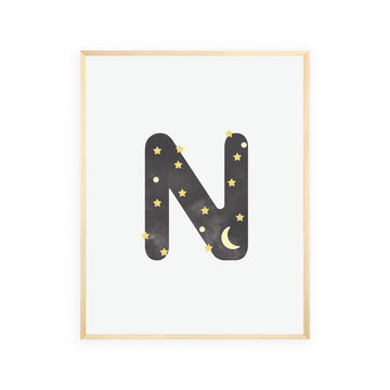 Alphabet Wall Art - Letter N
