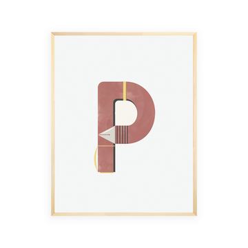 Alphabet Wall Art - Letter P