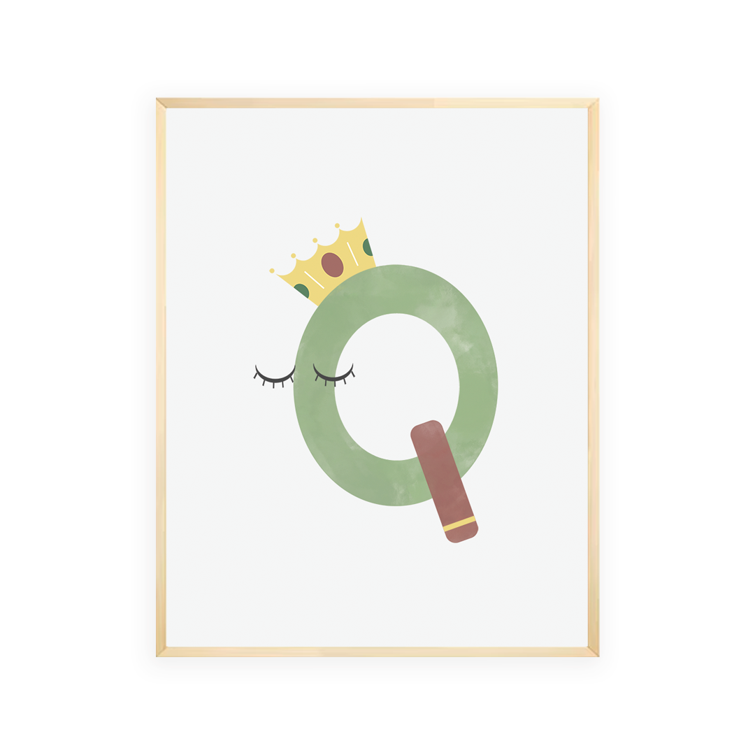 Alphabet Wall Art - Letter Q