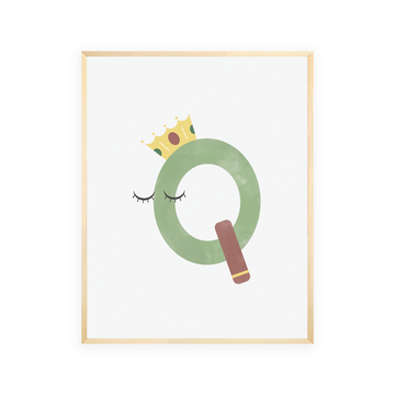 Alphabet Wall Art - Letter Q