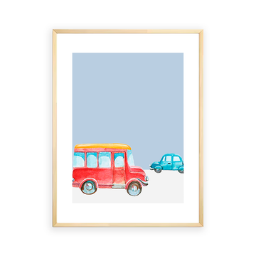 Vehicles big and small Wall Art