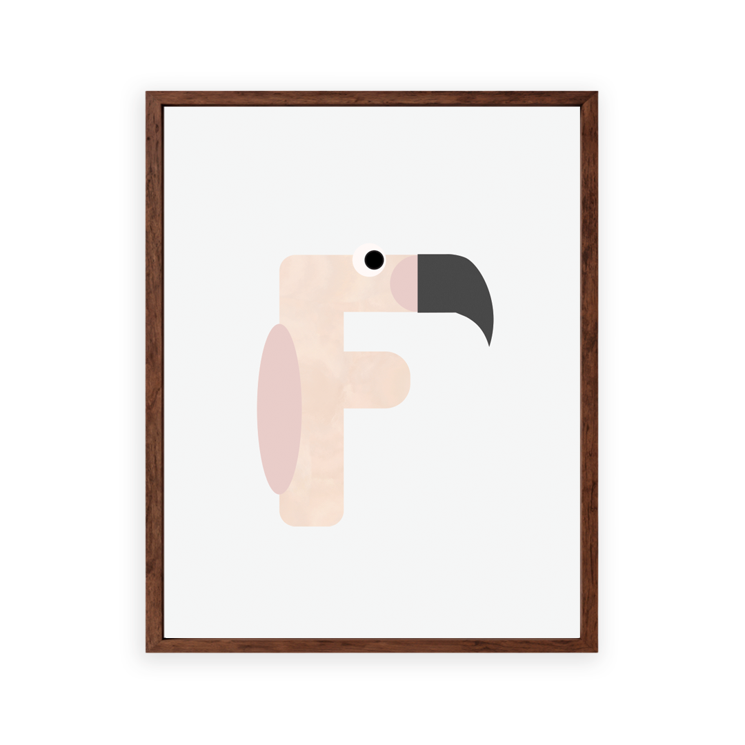 Alphabet Wall Art - Letter F