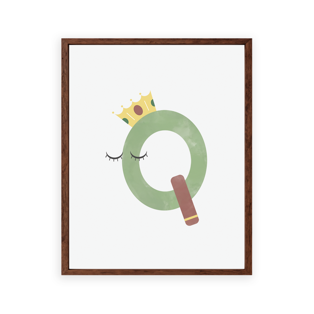 Alphabet Wall Art - Letter Q