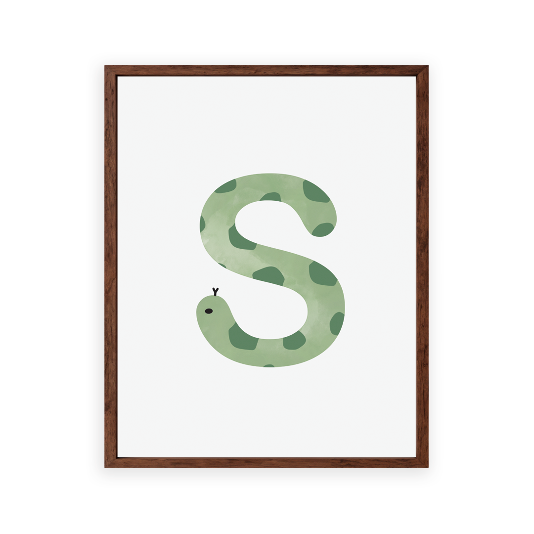 Alphabet Wall Art - Letter S