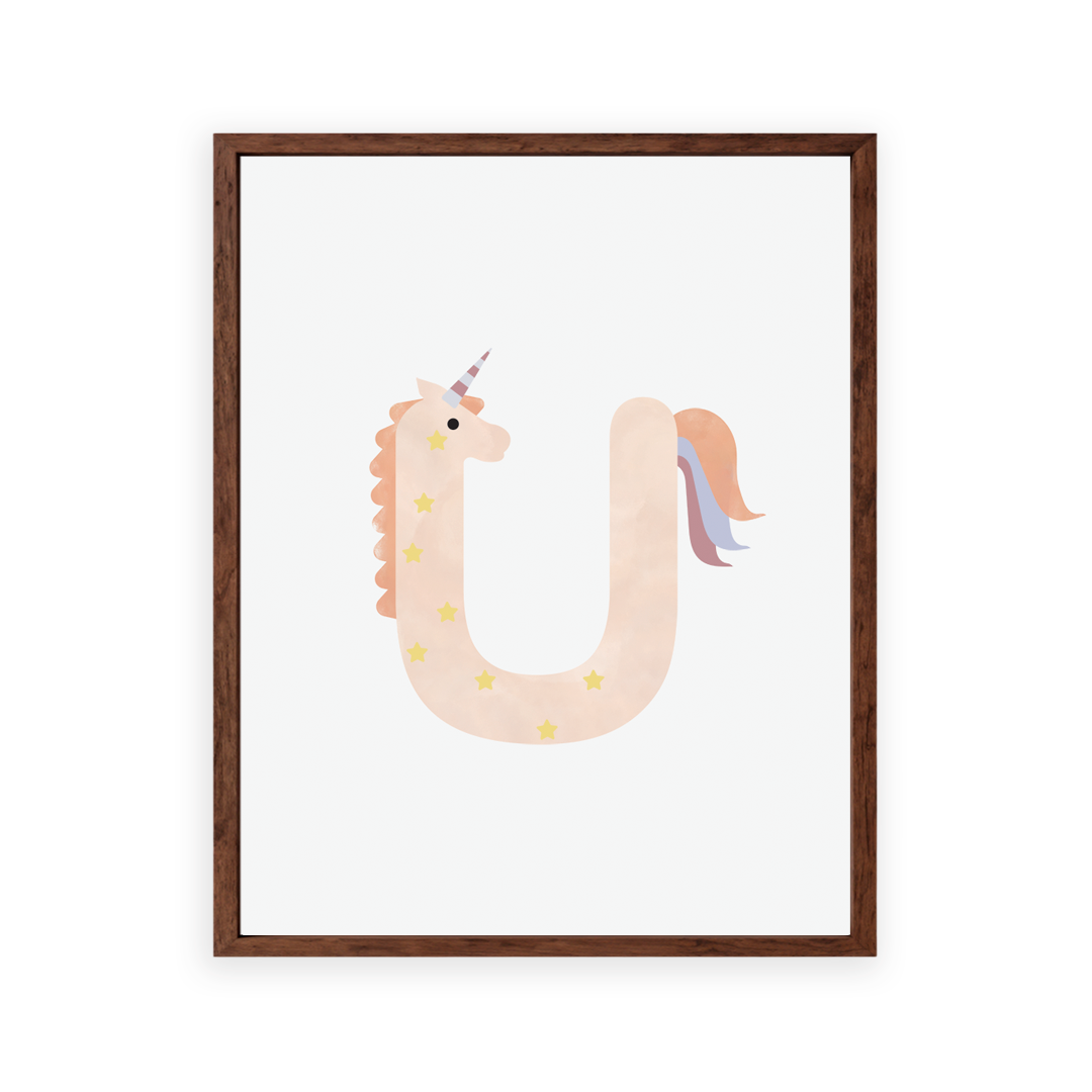 Alphabet Wall Art - Letter U