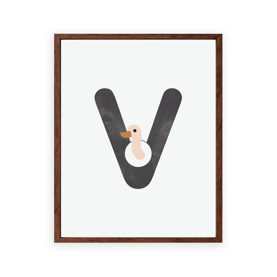 Alphabet Wall Art - Letter V
