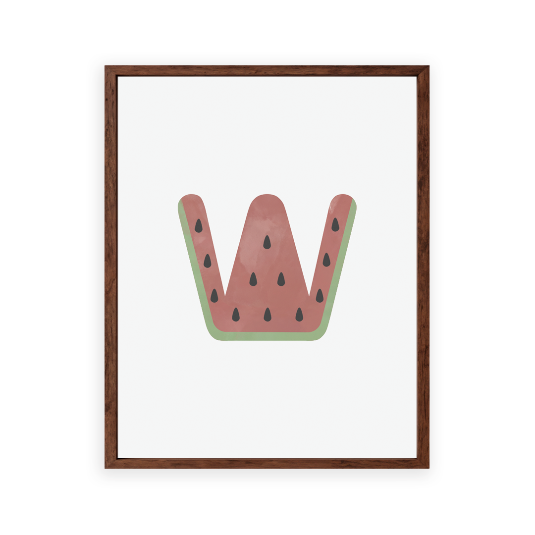 Alphabet Wall Art - Letter W