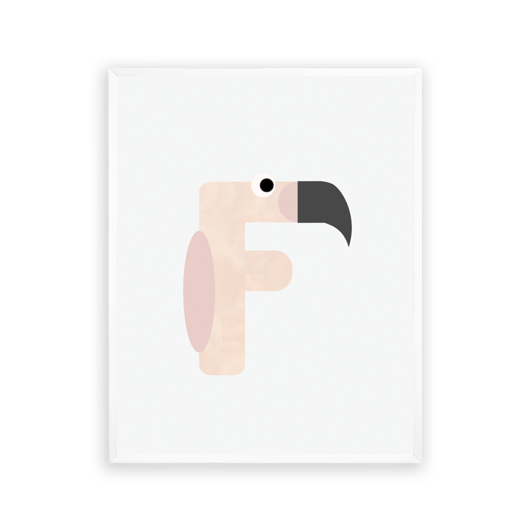 Alphabet Wall Art - Letter F