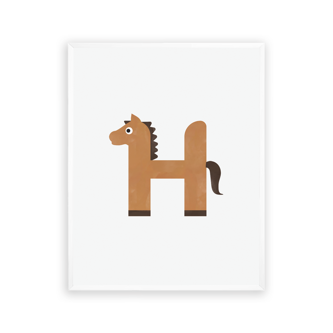 Alphabet Wall Art - Letter H