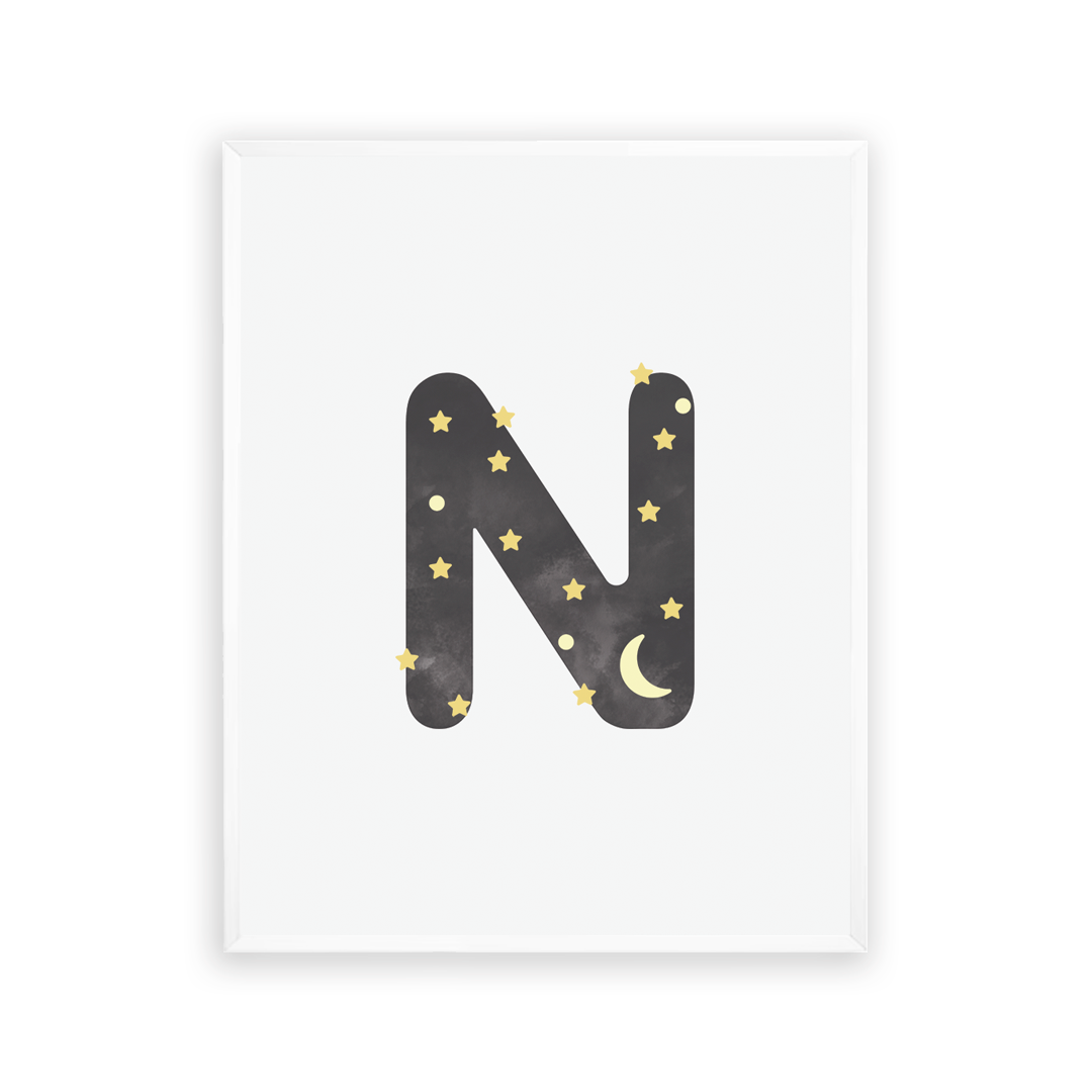 Alphabet Wall Art - Letter N