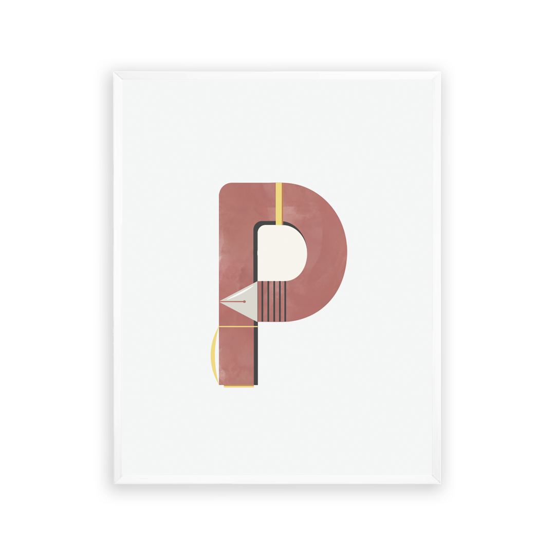 Alphabet Wall Art - Letter P