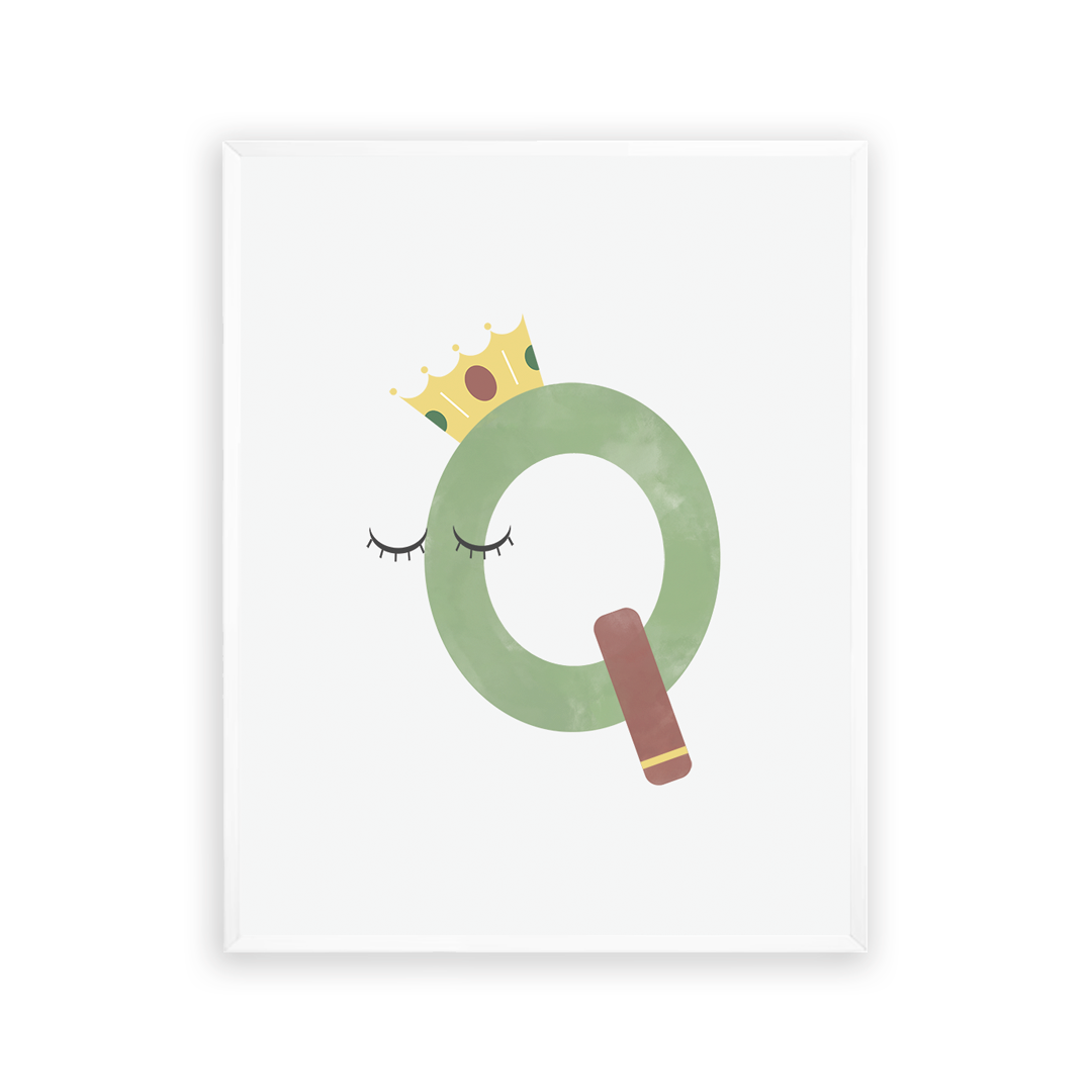 Alphabet Wall Art - Letter Q