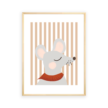 Gray mouse Wall Art