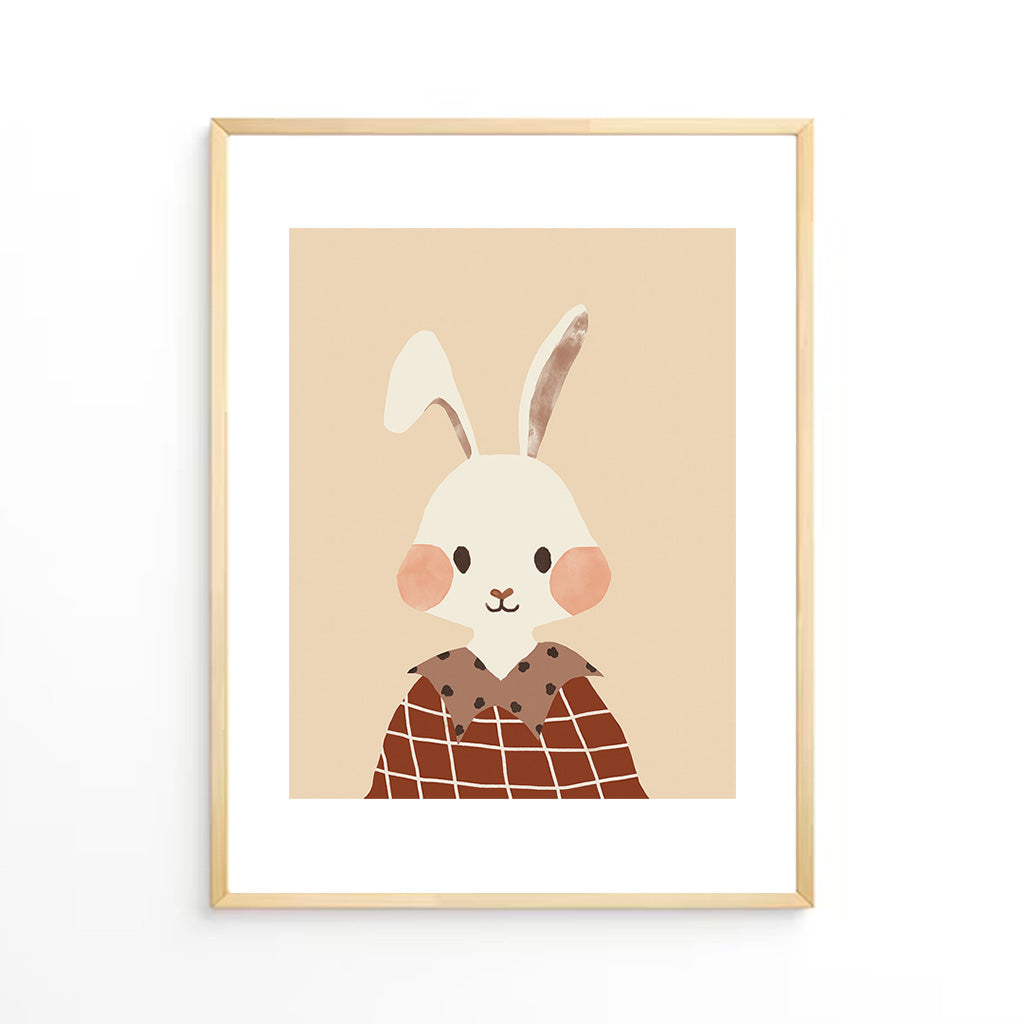 Bunny portrait Wall Art