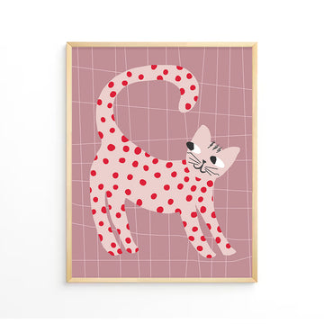 Cat polka Wall Art